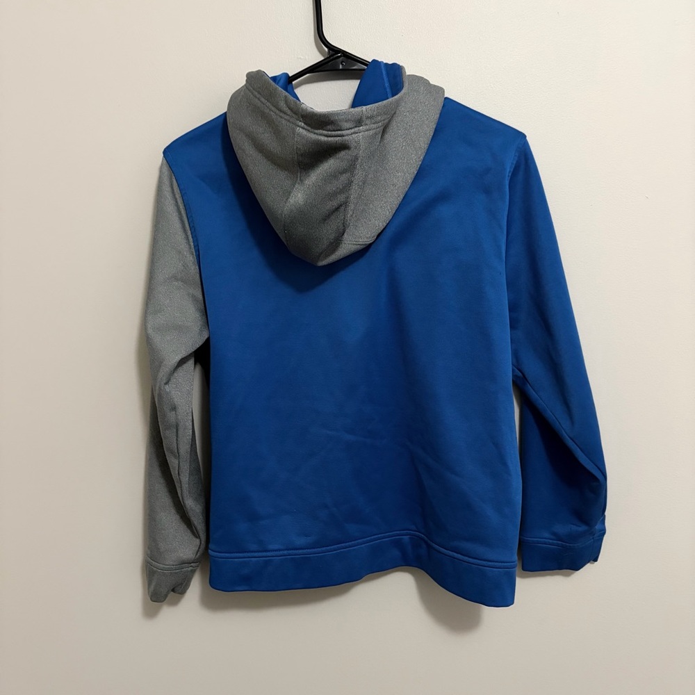 Under Armour Kids Two-Tone Blue and Gray Hoodie Boys Youth Large - Picture 5 of 5